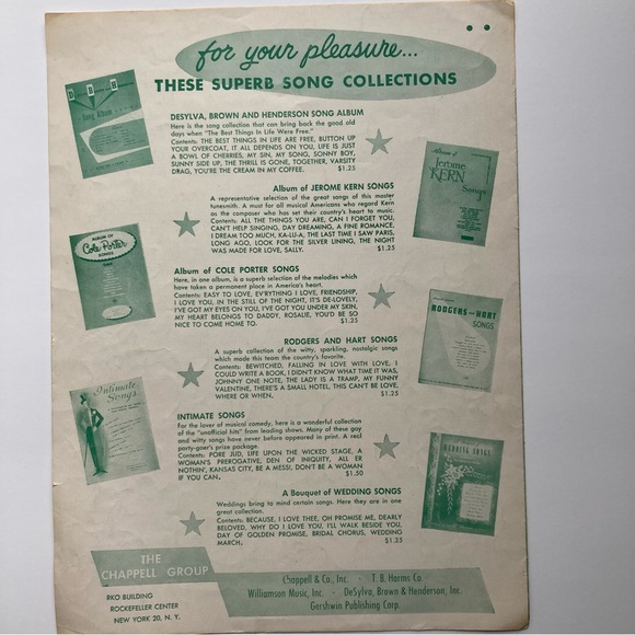 Cherry Pink And Apple Blossom White Sheet Music Featuring Jane Russell - Picture 3 of 5